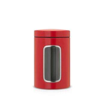 Pote Aço Inox Visor 1,4 L Vermelho - Brabantia