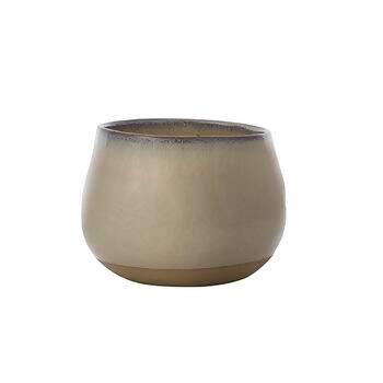  Vaso de ceramica, de formato cilindrico,Boreal Nude