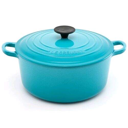 Panela Redonda Azul Caribe 26CM -  Le Creuset