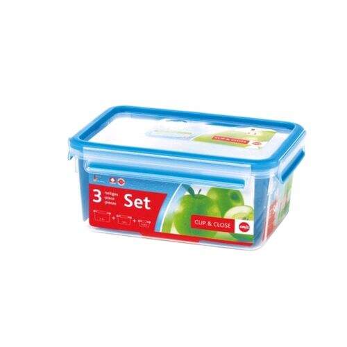 Conjunto de 3 Potes  Clip & Close - Emsa