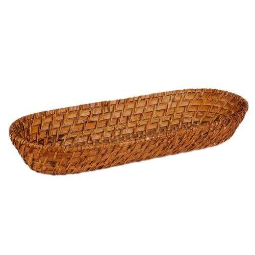 Cesta  Oval  em  Rattan 38CM X 16CM - Kenya