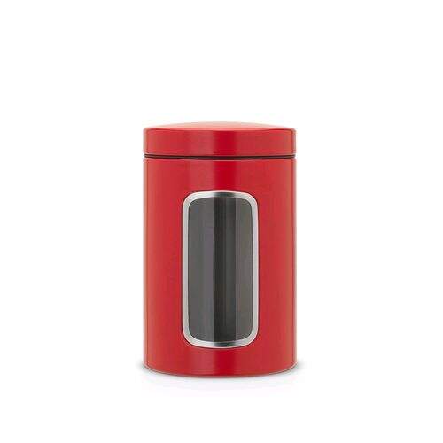 Pote Aço Inox Visor 1,4 L Vermelho - Brabantia