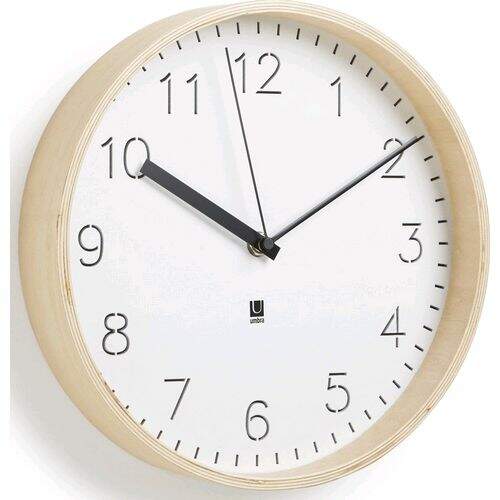 Relógio de Parede ou Mesa Rimwood Madeira 25,4 cm-Umbra