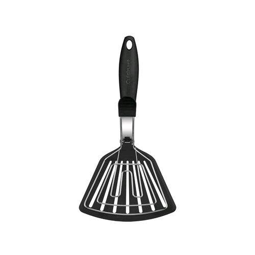 Espatula aço inox 2 em1 Nylon preta 32cm - Cuisinart 