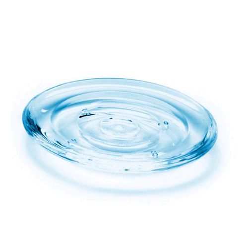 Saboneteira de acrílico Droplet Umbra 14 cm azul