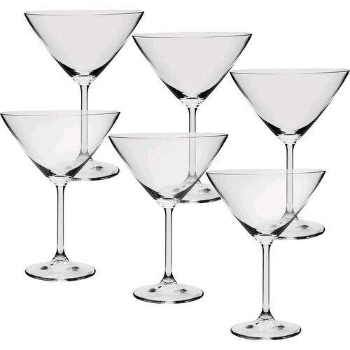 Jogo de 6 Taças Cristal Bohemia para Martini 280 ml