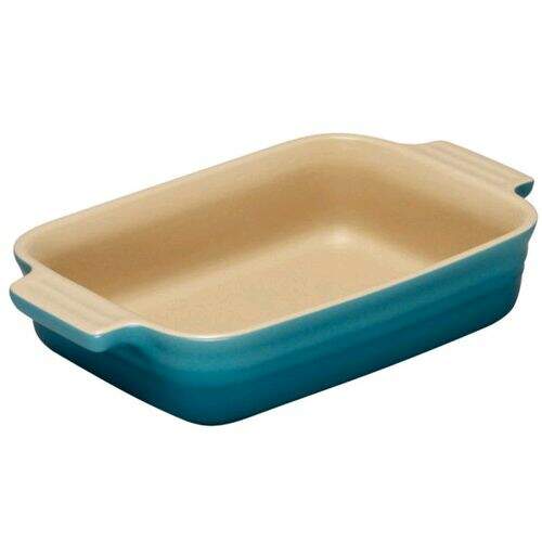 Travessa retangular azul caribe 32cm – Le Creuset