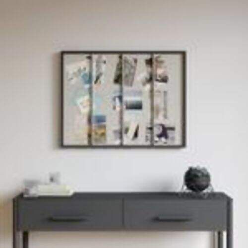 Quadro Tucker Wall Madeira Preta -Umbra