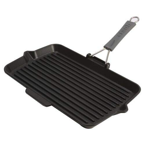 GRELHA STAUB   COM DUAS ALÇAS WITH POURING SPOUT 34 CM X 21 Cm