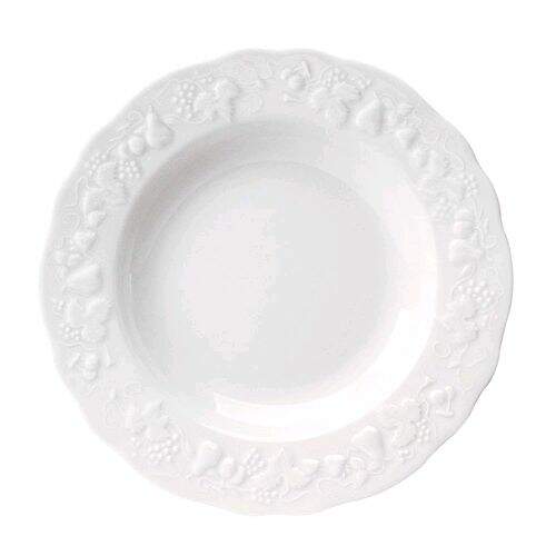 Prato Fundo Porcelana Califórnia Blanc 22 cm - Limoges