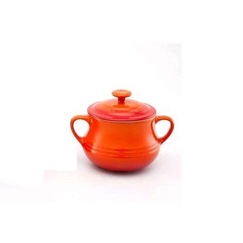 Sopeira em Cerâmica com Tampa - Le Creuset Laranja 10x11 cm