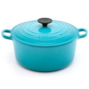 Panela Redonda Azul Caribe 26CM -  Le Creuset