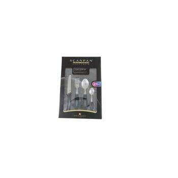 Conjunto de 24 Talheres Spectrum Preto 