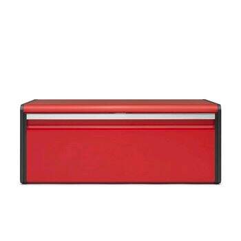 Porta Pão Aço Inox Vermelho - Brabantia