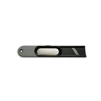 Ralador Fatiador  Gengibre Aço Inox Preto 1,27X10X30CM - Microplaine