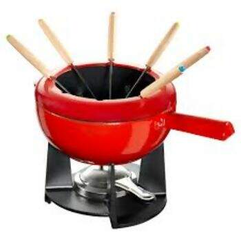 Aparelho De Fondue 8Pçs Vermelho Ferro Fundido Fontignac Zwilling Fontignac