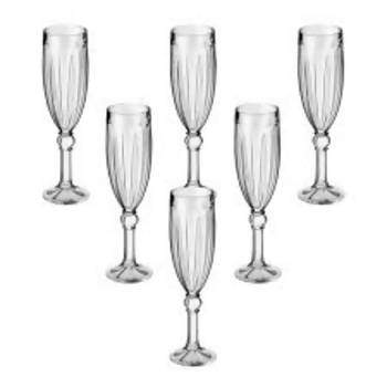 Jogo 6 Taças P/ Champanhe Robin 160 ml  Cristal Ecológico