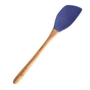 Colher de Silicone C/ Cabo em Madeira Azul Marinho – Staub