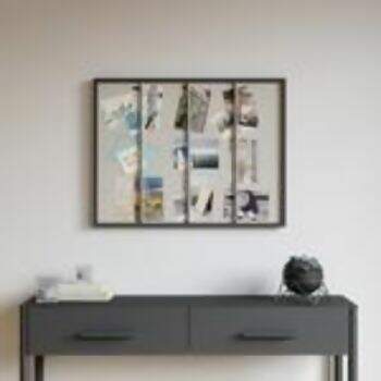 Quadro Tucker Wall Madeira Preta -Umbra