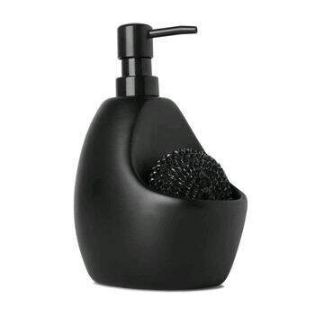 Porta Detergente Com Esponja Joey Preto - Umbra