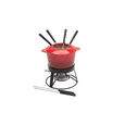 Conjunto para Fondue de 10 peças com base metal 26377 cerâmica Gradual Vermelho 
