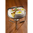 Rechaud para queijo brie 15cm prata Wolff 8199