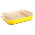 Travessa de cerâmica retangular Pequena Le Creuset Amarelo Dijon 19 cm 