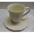 Conjunto Caneca e Prato Cream - Wolff