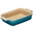 Travessa retangular azul caribe 32cm – Le Creuset