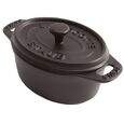 MINI COCOTTE OVAL CERÂMICA 11 CM PRETO STAUB