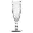 Jogo De 6 Taças de Champagne Bico de Jaca Clear 120ml 6798 Bom Gourmet - Rojemac