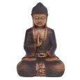 Buddha Decorativo De Resina QD0005 MARROM 29,8x21x44cm 