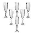 Jogo 6 Taças P/ Champanhe Robin 160 ml  Cristal Ecológico