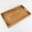 Bandeja retangular em rattan SUNSET 51 x 31 x 7 cm Natural Home