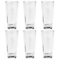 Jogo de copos altos em vidro Lyor Square 300ml 6 peças
