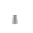 Vaso pequeno de ceramica, redondo, branca, *Chiffon*.