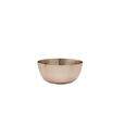 Bowl de aluminio, de formato redondo na cor de cobre