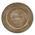 Sousplat Trama em plastico D33cm cor ouro