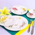 APARELHO JANTAR COM CHA FLOWER GARDEN 30 PCS PORCELANA