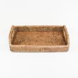 Bandeja retanguar em rattan SUNRISE 30 x 20 x 4/6 cm Natural Home