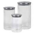 Jogo De 3 Porta Mantimento Redondo C/ Tampa . . 27189 . 600Ml/1L/1,5L 028890 . 27189