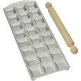 Molde P/Ravioli Quadrado C/Rolo De Madeira . 32020042 . 4,7 Cm 029091 . 32020042